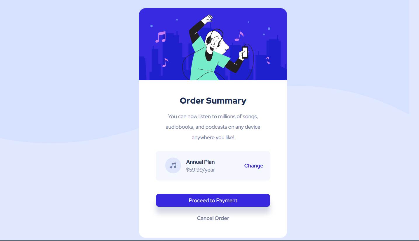 Order Summary Component