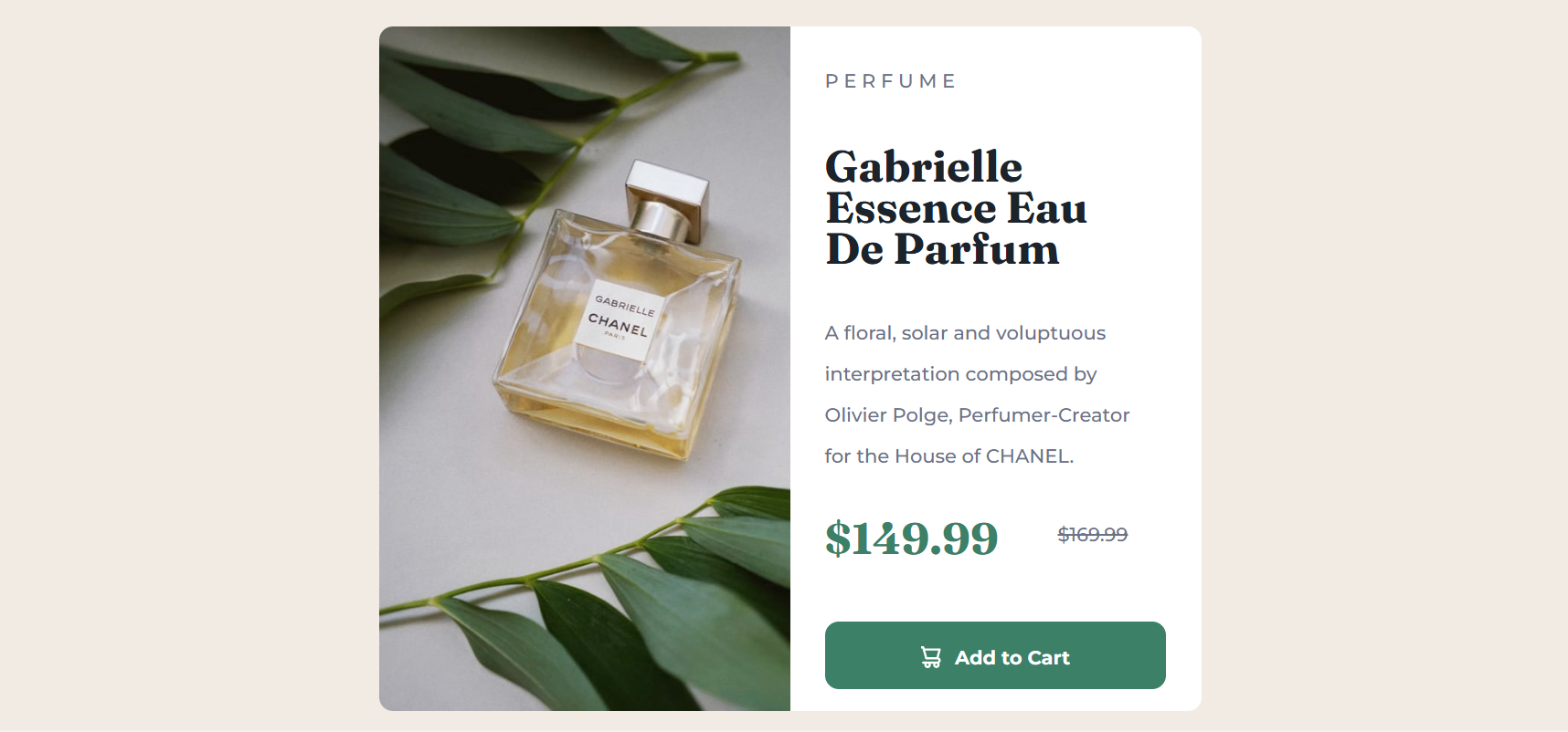 Perfume Product Card